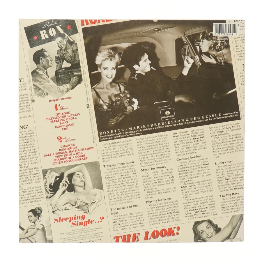 Roxette - Look Sharp vinyl album