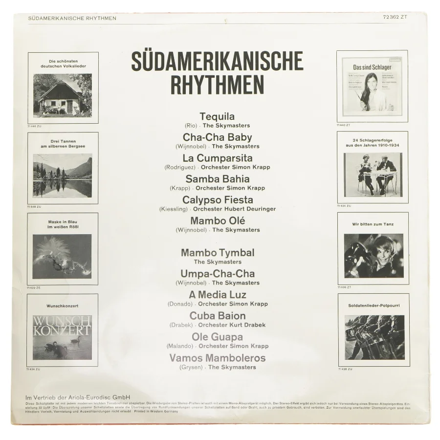 Sydamerikanske rytmer LP