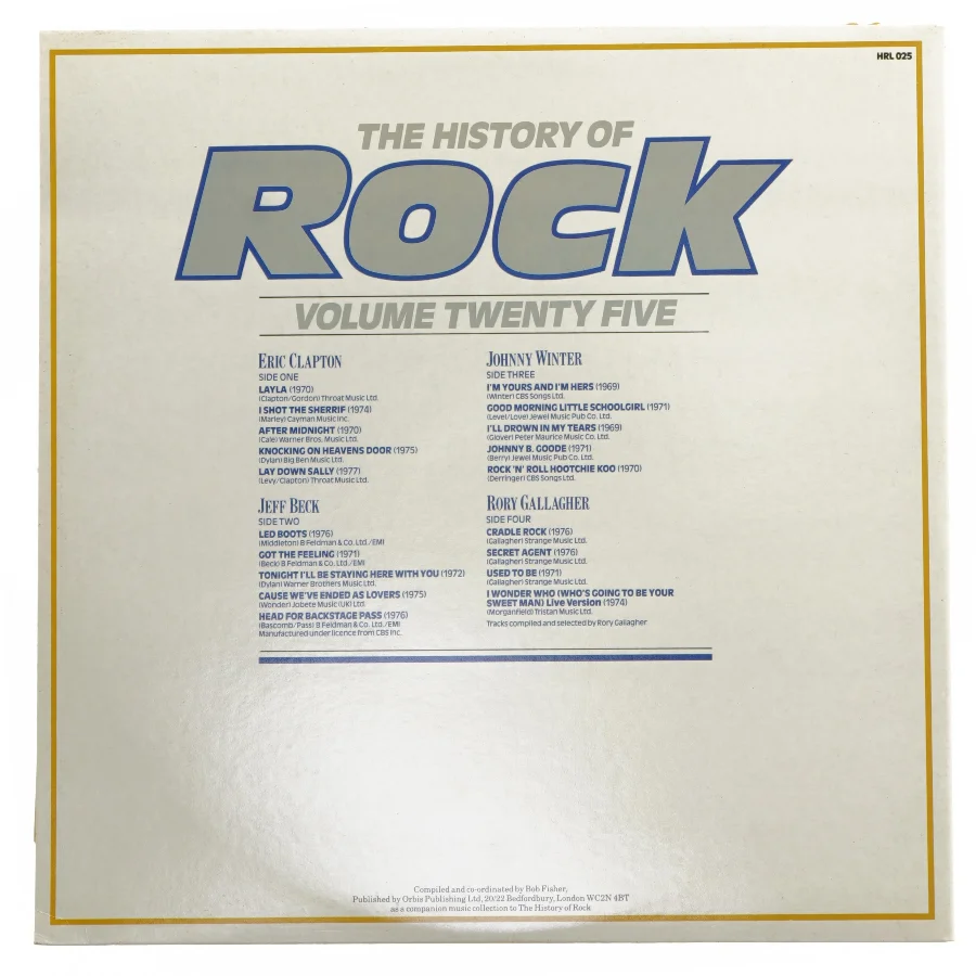 The History of Rock Volume Twenty Five LP