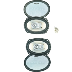 Bilhøjtalere trevejs 50W med indbygget delefilter fra BlueTinum (str. 26 x 18 x 10 cm)