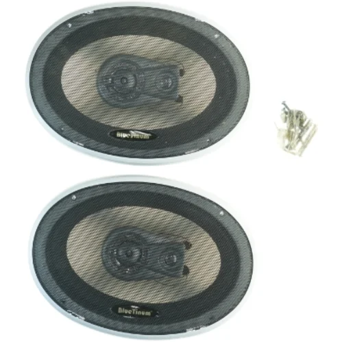 Bilhøjtalere trevejs 50W med indbygget delefilter fra BlueTinum (str. 26 x 18 x 10 cm)