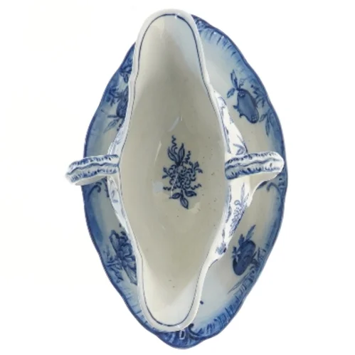 Porcelæns sovseskål med tallerken fra Villeroy & Boch (str. 24x15x12 cm)