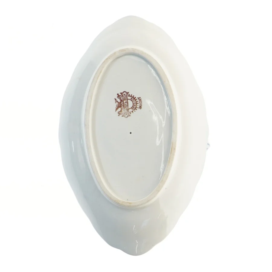 Porcelæns sovseskål med tallerken fra Villeroy & Boch (str. 24x15x12 cm)