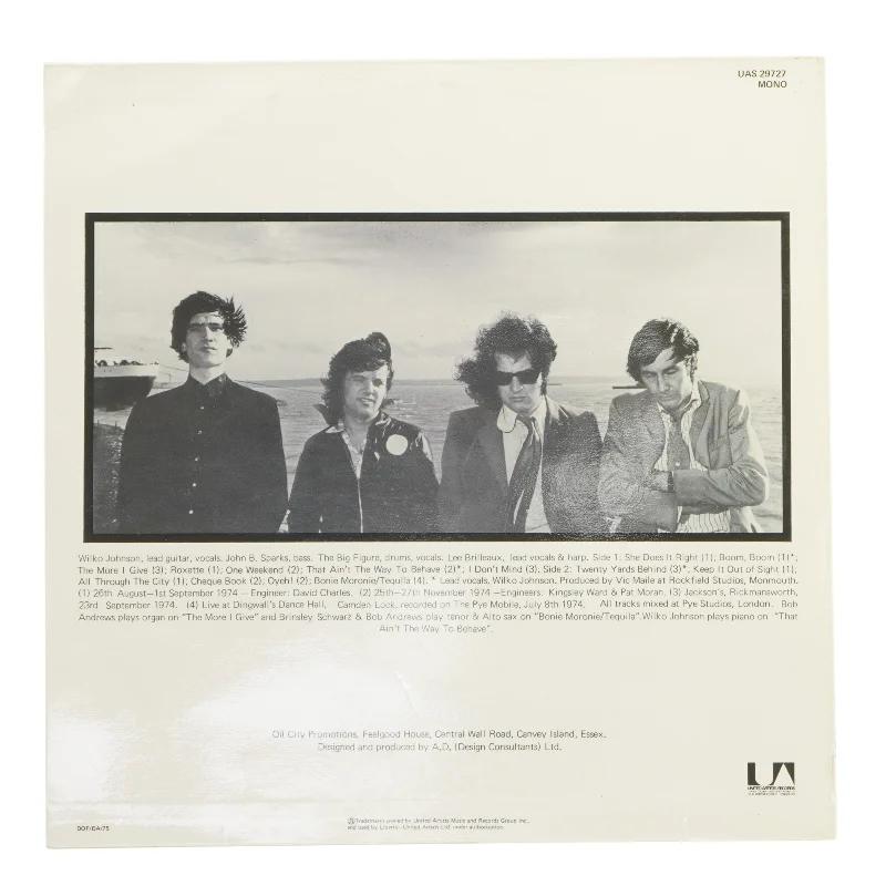 Dr. Feelgood LP: Down By The Jetty