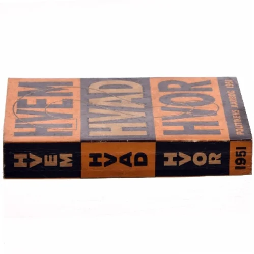 Hvem Hvad Hvor: Politikens Aarbog 1951 (Bog)