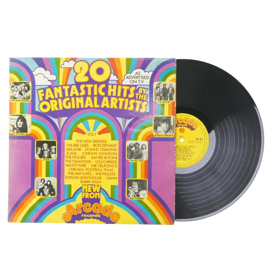 20 hits af originale kunstnere LP fra Arcade