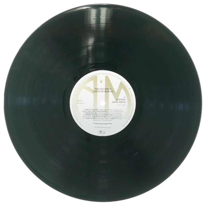 Chris de Burgh, the getaway fra Amlh (str. 30 cm)