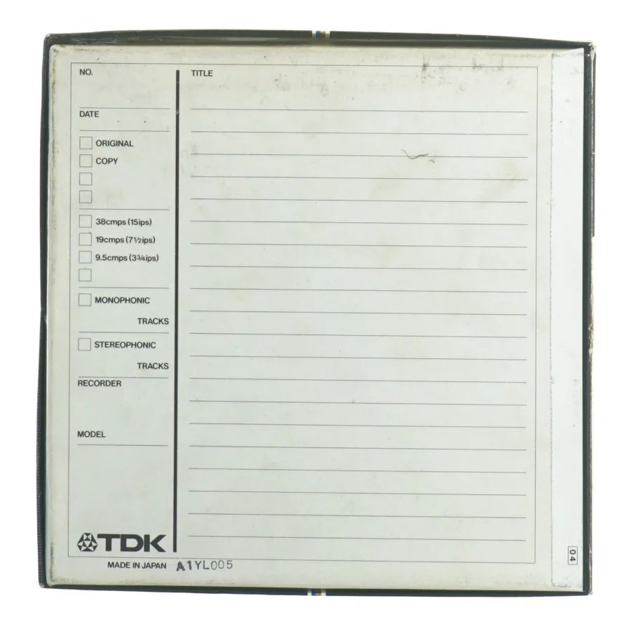 Milk de Ville live på TDK GX-S 90 Spolebånd