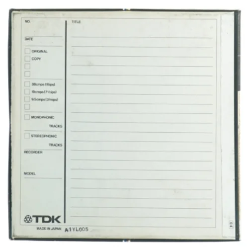 Rick James live Rockpalast 2 april 1982 på TDK 10.5 Spolebånd