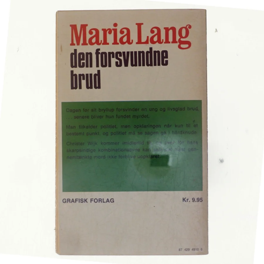 Den forsvundne brud af Maria Lang
