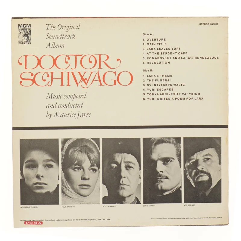 Doctor Zhivago Soundtrack Vinyl