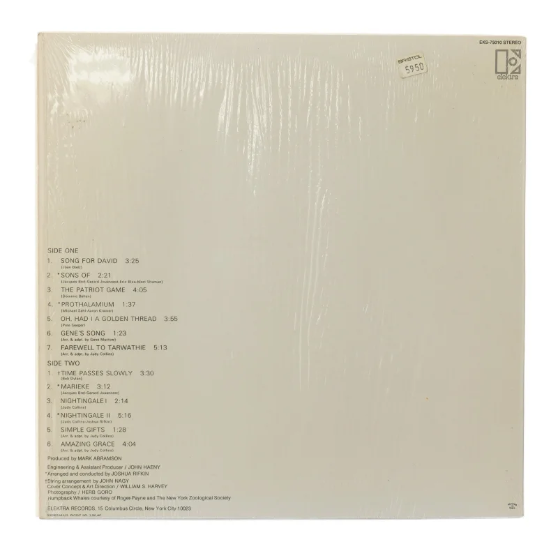 Judy Collins vinyl album fra elektra