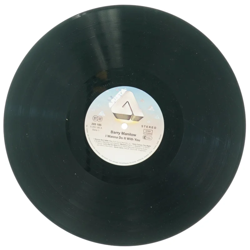 Barry Manilow, I wanna do it with you fra Arista (str. 30 cm)