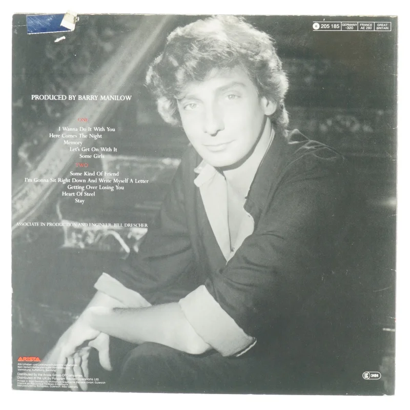 Barry Manilow, I wanna do it with you fra Arista (str. 30 cm)