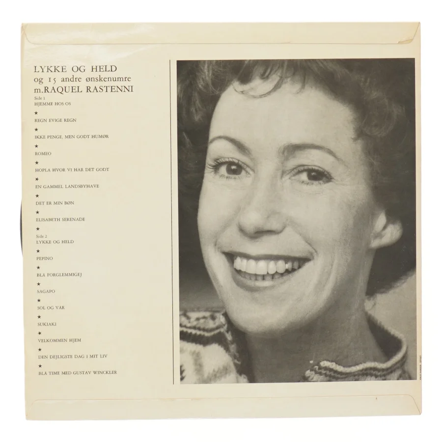 Raquel Rastenni Lykke og Held LP