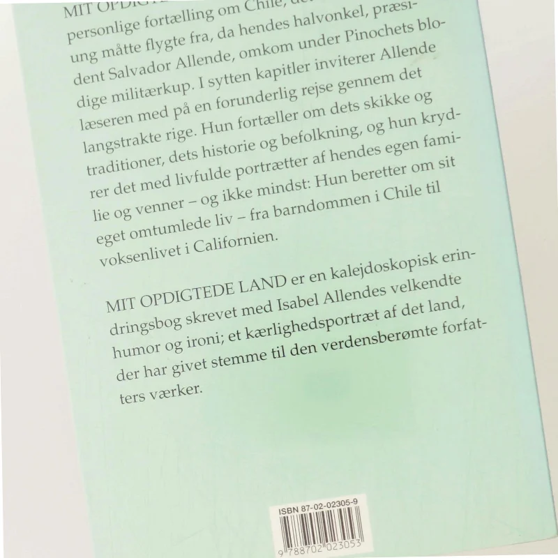 Mit opdigtede land af Isabel Allende (Bog)