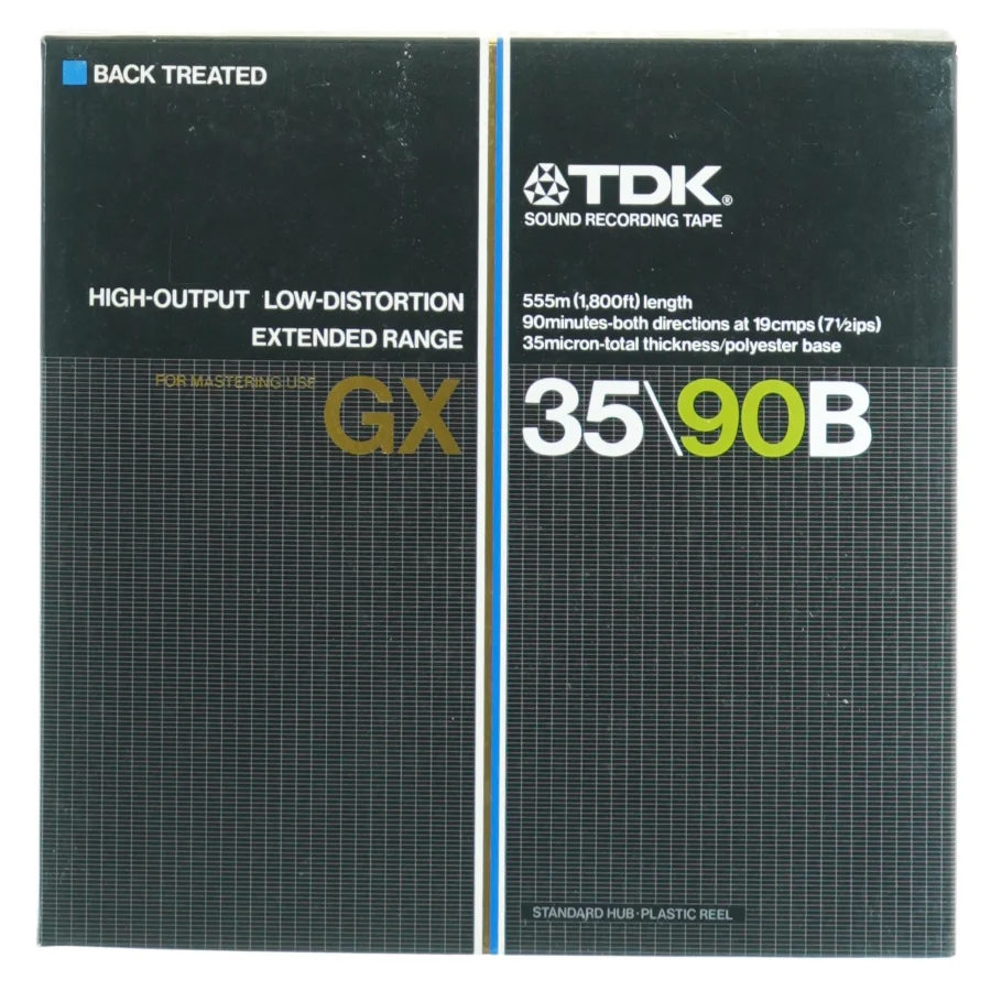 TDK lydbånd GX35-90B med DR lydeffekter for hørespil og teater