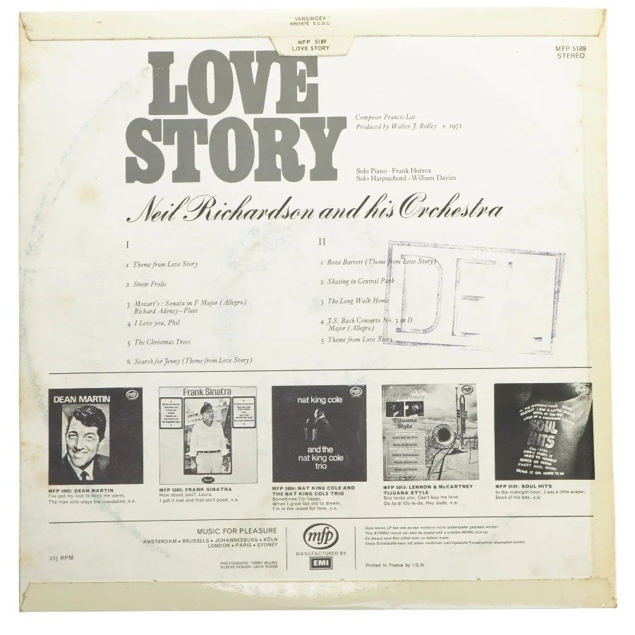 Love Story' af Neil Richardson LP