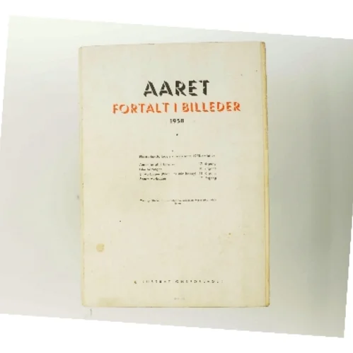 1958 Året Fortalt i Billeder (Bog)