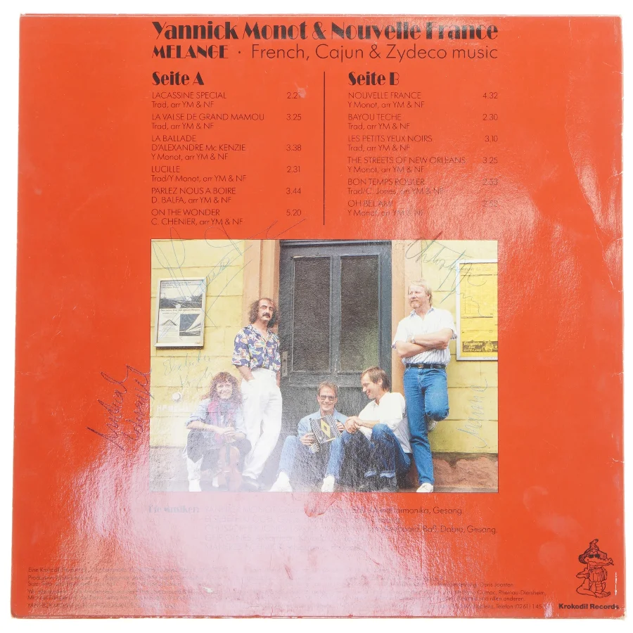 Yannick Monot & Nouvelle France LP fra Krokodil Records