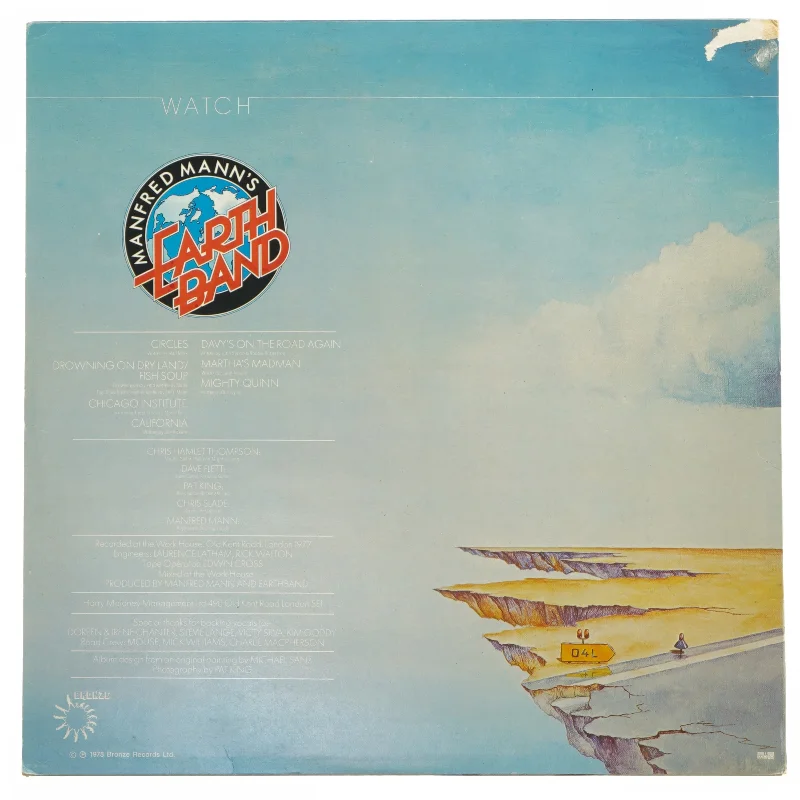 Manfred Mann's Earth Band LP Watch fra Manfred Mann's Earth Band