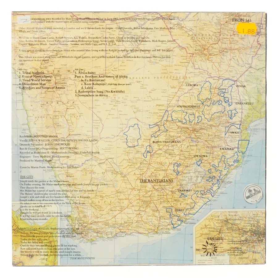 Manfred Mann's Earth Band album 'Somewhere in Afrika' fra Manfred Mann's Earth Band