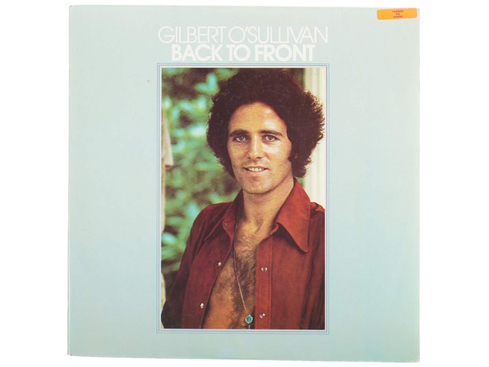 Gilbert O'Sullivan - Back to Front Vinyl LP fra MAM Records (str. 31 x 31 cm)