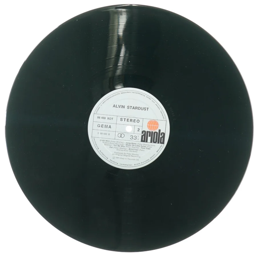 Alvin Stardust fra Ariola (str. 30 cm)