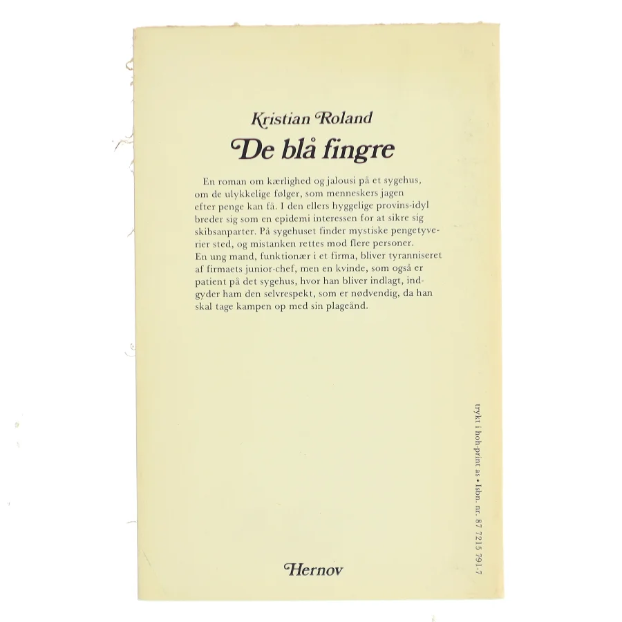 De blå fingre af Kristian Roland (Bog)