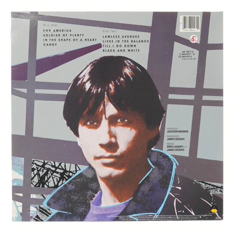 Jackson Browne - Lives in the Balance LP fra Jackson Browne