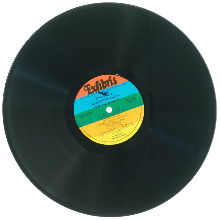 Erik Grip & Jens Christensen - '200 gram blandet' vinylplade (str. 31 x 31 cm)