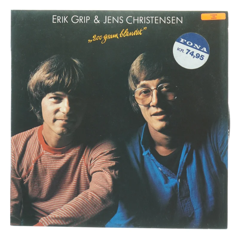 Erik Grip & Jens Christensen - '200 gram blandet' vinylplade (str. 31 x 31 cm)