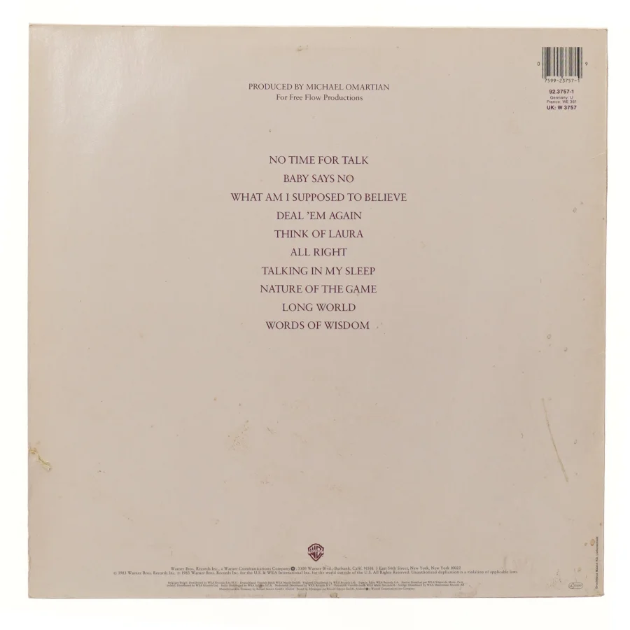 Christopher Cross LP - Another Page