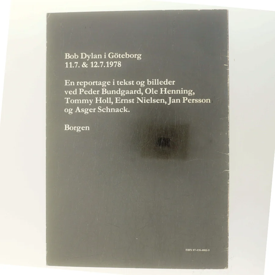 Bob Dylan i Göteborg af Peder Bundgaard (Bog)