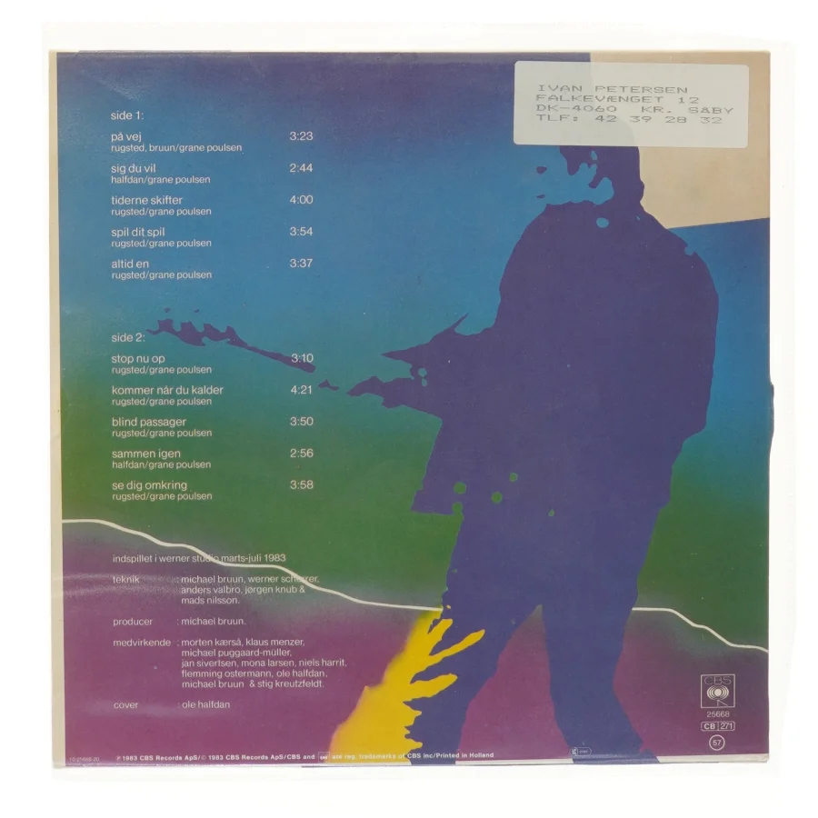 Jens Rugsted - Blind Passager LP