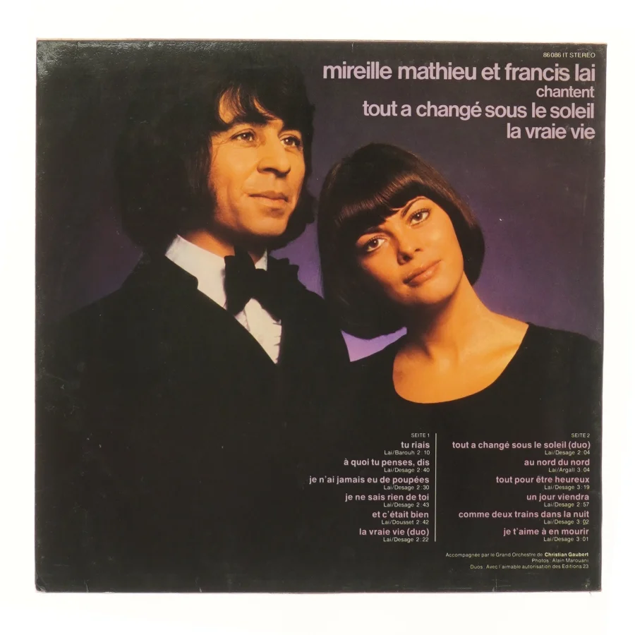 Mireille Mathieu chante Francis Lai vinyl fra Arola Stereo