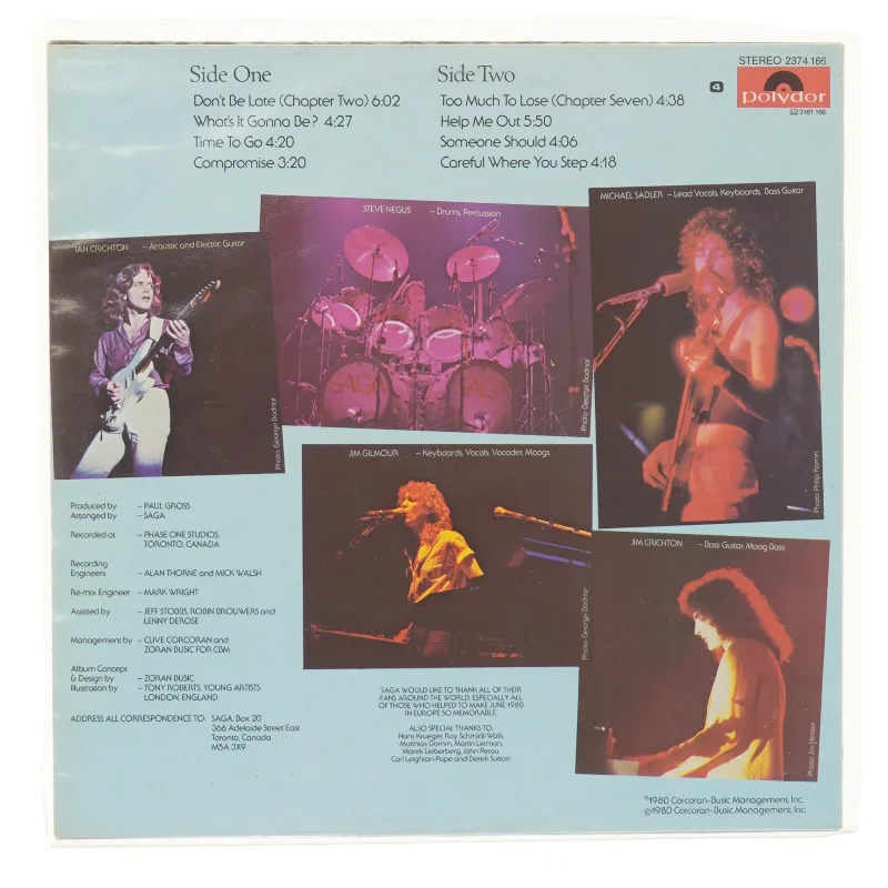 Saga - Silent Knight LP fra Polydor