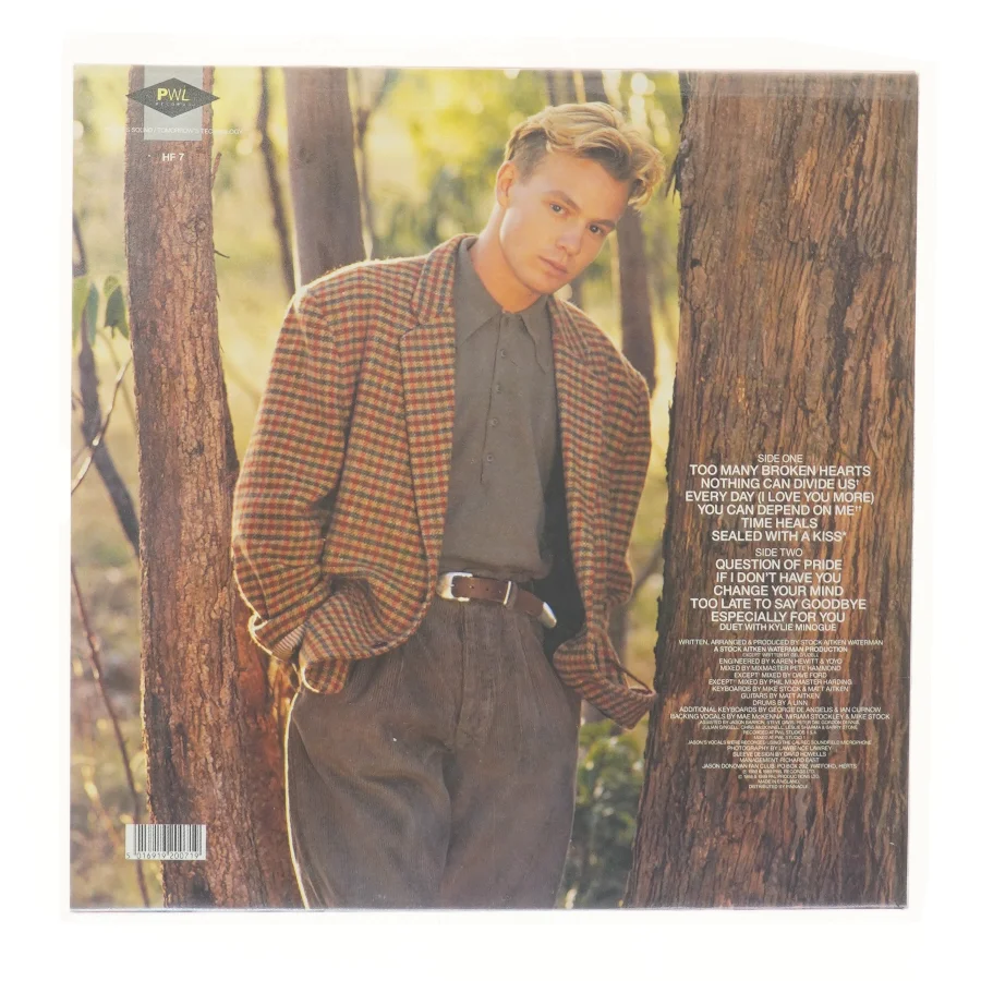 Jason Donovan - Ten Good Reasons LP  fra PWL