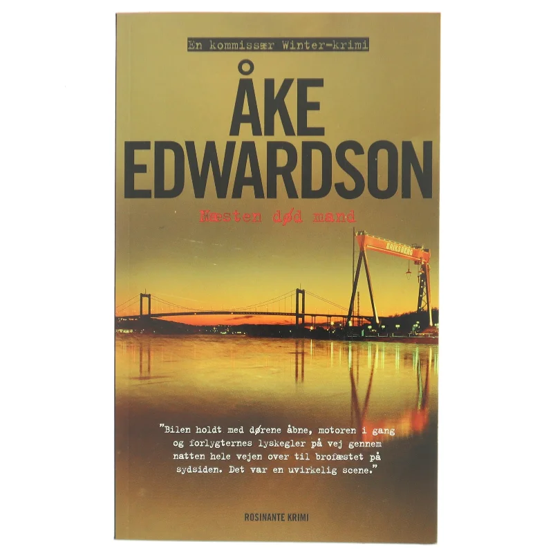 Næsten død mand af Åke Edwardson (Bog)