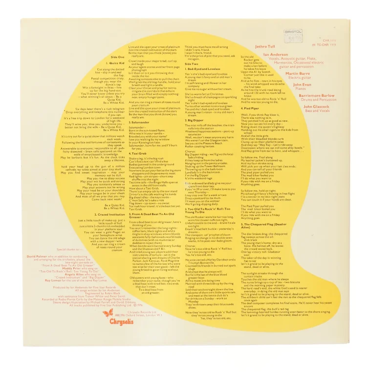 Jethro Tull - Too Old to Rock 'N' Roll: Too Young to Die! vinyl album fra Jethro Tull