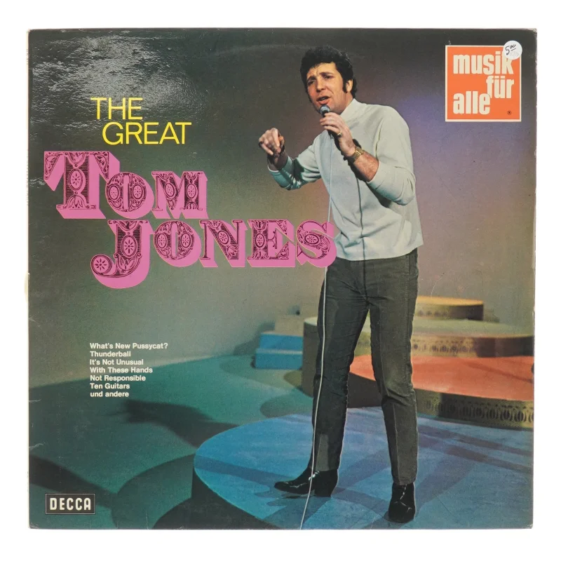 The Great Tom Jones LP fra Decca