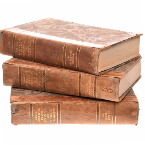 Dansk Biografisk Haandleksikon af Sv. Dahl og P. Engelstoft (Bog)