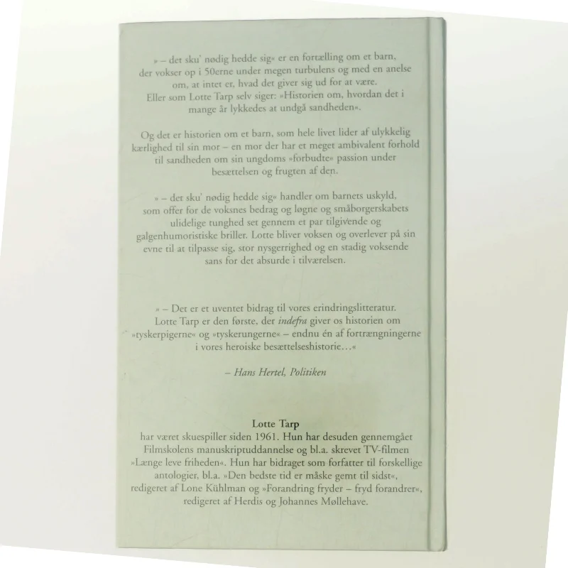 det sku' nodig hedde sig af Lotte Tarp (Bog)