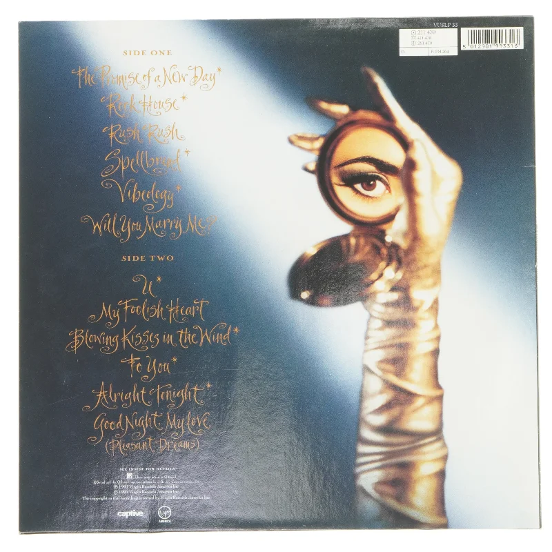 Paula Abdul Spellbound album på vinyl