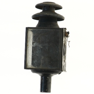 Antik vognlygte til hestekøretøj (str. 29 cm)