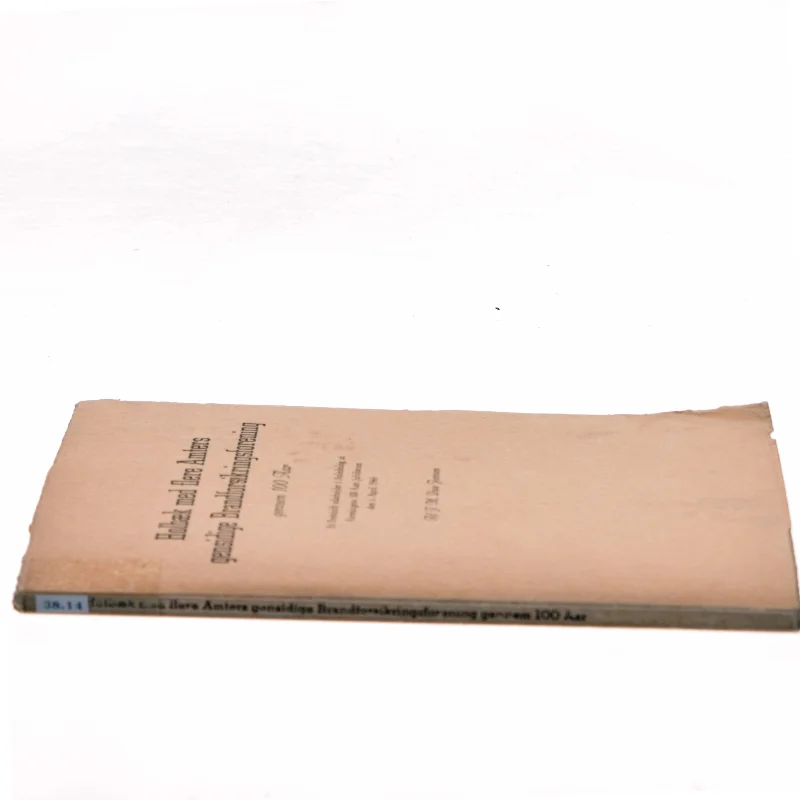 Holbæk med flere Amters gensidige Brandforsikringsforening gennem 100 Aar af J. M. Due Jensen (Bog)