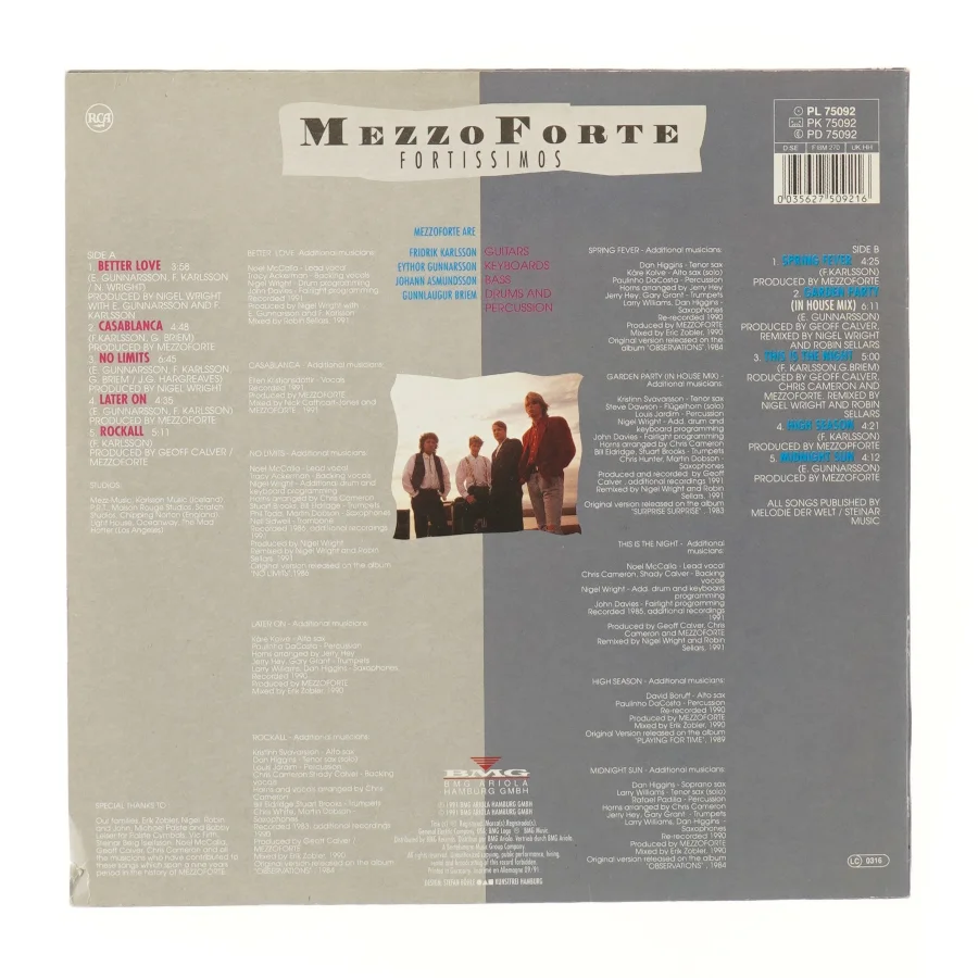 Mezzo Forte Fortissimos LP