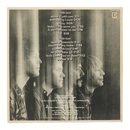 The Best of Bread vinyl album fra Elektra Records