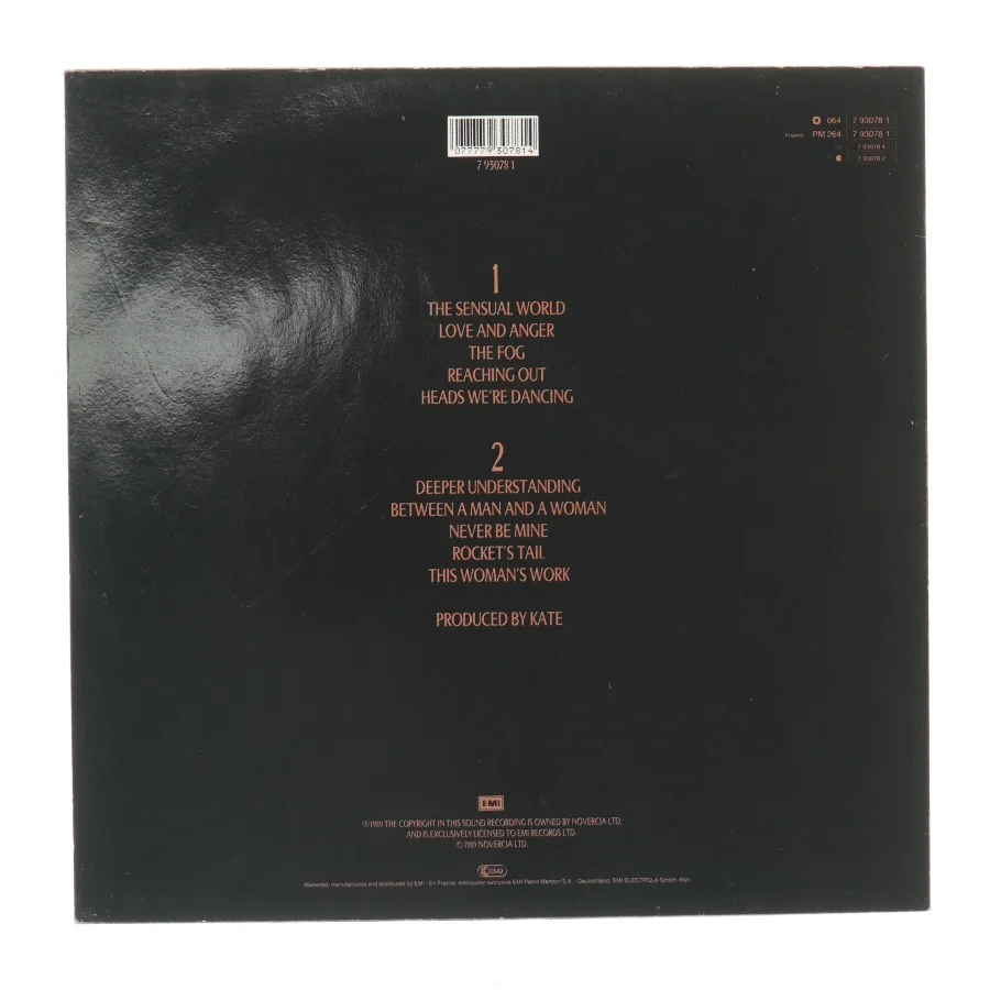 Kate Bush - The Sensual World album fra EMI