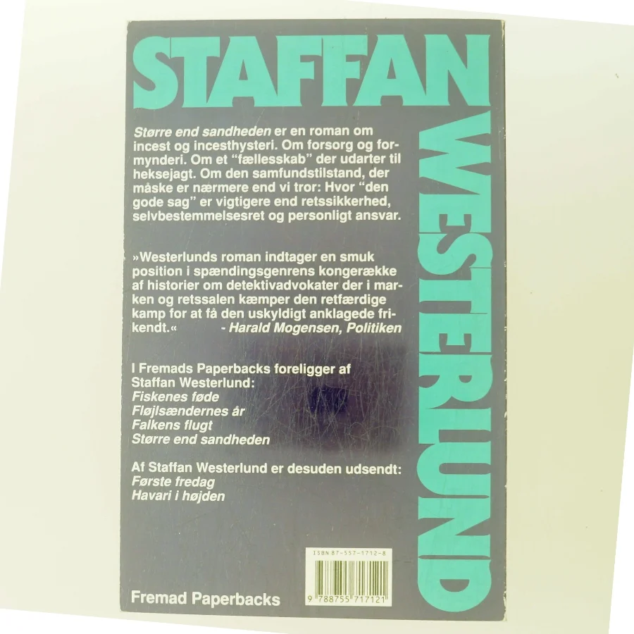 Større end sandheden af Staffan Westerlund (f. 1942) (Bog)